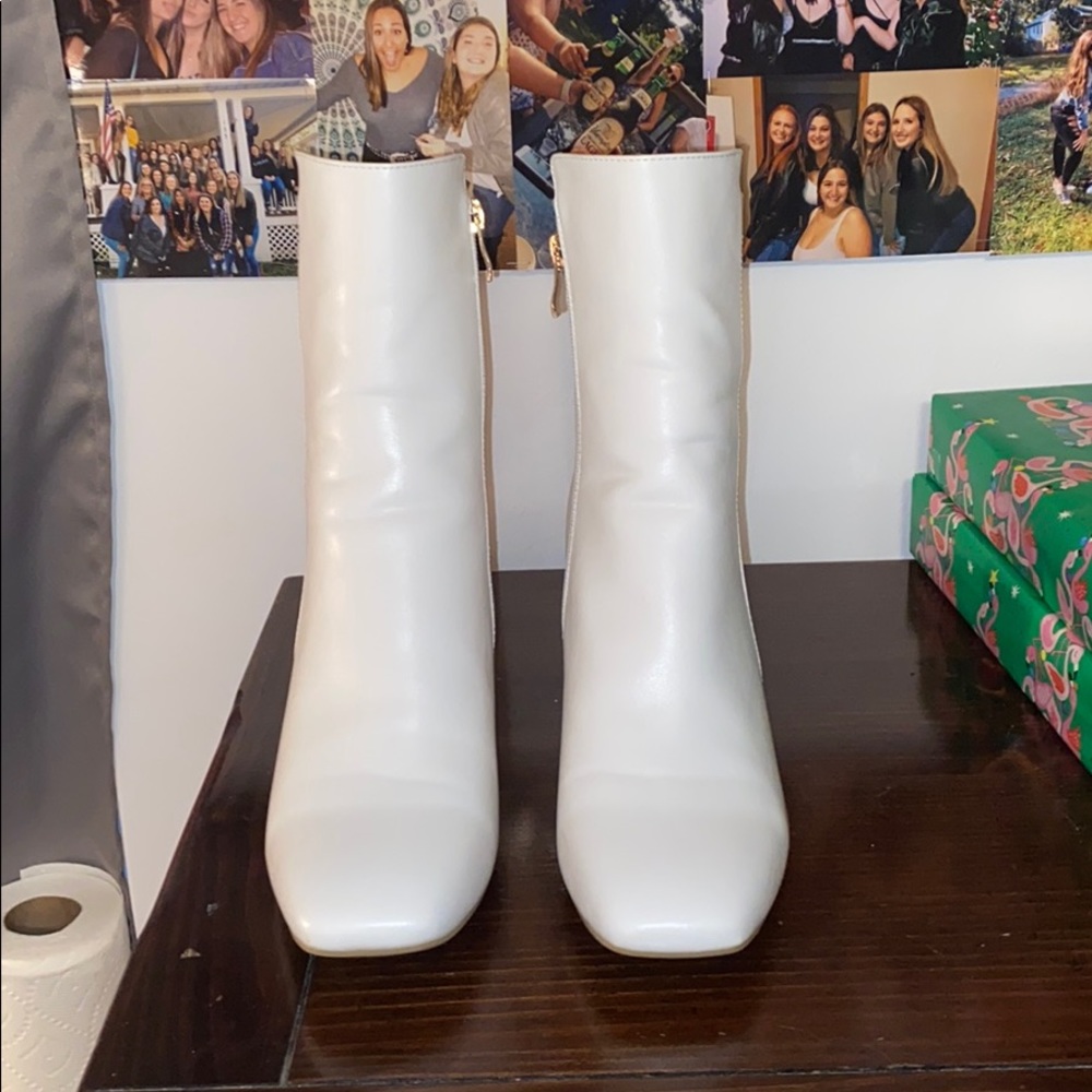 White booties